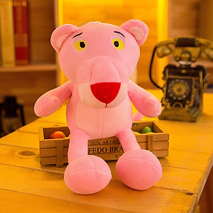 Gấu bông báo hồng Pink Panther dạng chibi siêu dễ thương (25cm--->50cm) hàng việt nam chất lượng cao, an toàn cho trẻ nhỏ