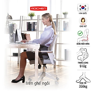 [Mình Ngọc_Chi phí thấp nhất _Ghế Roichen] Ghế  chỉnh dáng ngồi đúng Roichen Hàn Quốc, Ghế dành cho Nữ Màu Tím nhạt
