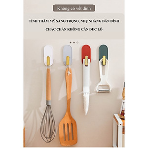 Móc dán tường bằng nhựa, móc dán tường, móc dán chắc chắn, đa năng. Dán trong nhà bếp, nhà tắm, phòng ngủ,.. Màu đỏ - màu xanh - màu trắng - màu xám