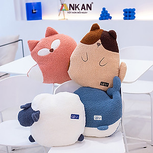 Chăn Gối Văn Phòng Cao Cấp ANKAN (15 LỰA CHỌN), Gấu Mềm Mịn, Thời Trang, Thiết Kế Hiện Đại, Xinh Xắn