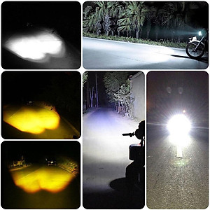 đèn trợ sáng bi cầu mini Lắp Ô tô Xe Máy Pha Bi Cầu Chống không thấm nước Chói Cắt Sáng Chùm cao và thấp