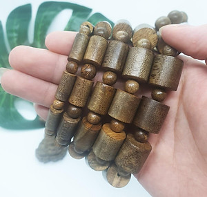 Vòng tay trầm hương Trụ trúc Tóc vườn Xưởng Mộc Việt size 8/10/12/14/16mm mang bình an may mắn