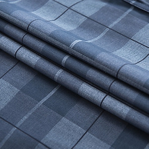 Áo Sơ Mi Nam Dài Tay Công Sở Trung Niên Anton Xanh Caro Sợi Tre Thoáng Mát, Thấm Hút Mồ Hôi - AC130