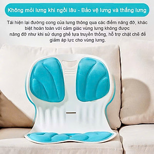 Ghế Công Thái Học Chỉnh Dáng Ngồi - Ghế Tựa Lưng Chống Cong Vẹo Cột Sống Cho Nam, Nữ, Trẻ Em - HÀNG CHÍNH HÃNG MINIIN