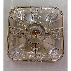 Khay đựng mứt tết  bằng nhựa trong Acrylic màu vàng