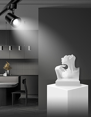 Đèn Rọi ray, Đèn chiếu điểm Spotlight Panasonic Công suất 7W Loại Gắn thanh ray và Loại Gắn trần