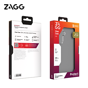Ốp lưng ZAGG ESNTL Clear dành cho SamSung S24 FE chống sốc, chống trầy xước - Hàng chính hãng