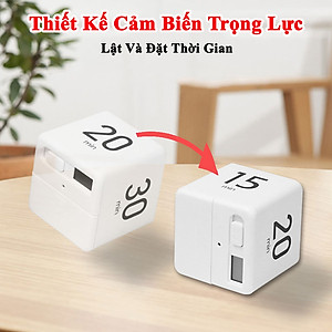Đồng Hồ Pomodoro Hình Khối Lập Phương KUNBE Đếm Ngược Hẹn Giờ Nấu Ăn, Tập Thể Dục, Quản Lý Thời Gian Hiệu Quả