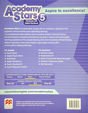 Academy Stars Level 5 Workbook & Digital Workbook