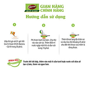 Xốt Gia Vị Hoàn Chỉnh Barona - Cà Ri 80g