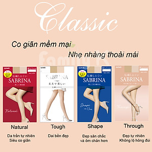 Vớ Quần tất da thật chân tự nhiên SABRINA Through mặc váy ngắn chống nắng không lộ hông đùi [VỎ NUDE MÃ MỚI]
