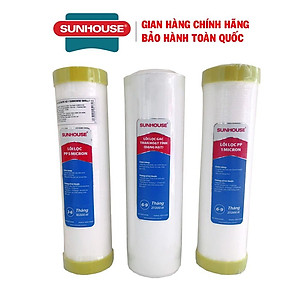 Lõi lọc nước Sunhouse ROL123, Cấu tạo bông ép và than hoạt tính dạng hạt, thời gian thay thế từ 3 đến 9 tháng