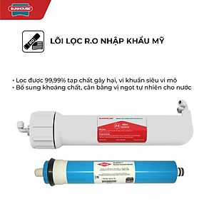 Máy Lọc Nước R.O 8 Lõi Sunhouse SHA8818K - Hàng Chính Hãng