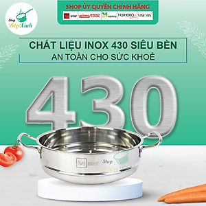 Bộ Nồi Xửng Hấp Fivestar Nắp Kính Tặng 10 Muỗng Inox