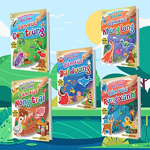 Combo Sách trò chơi bóc dán - khám phá thế giới cho bé (5 cuốn)