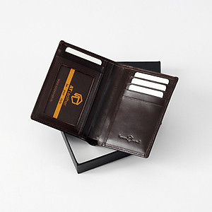 Ví đứng da bò AT Leather 046D