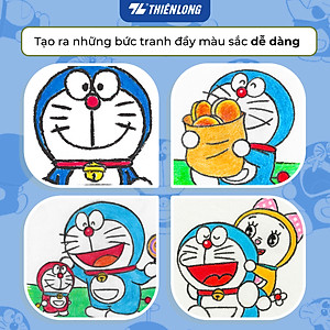 Bút sáp dầu màu Pastel Thiên Long Colokit Doraemon OP-C08/DO