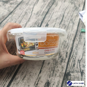 Hộp Thủy Tinh Lock&Lock Clear Tròn LLG822 (400ml)