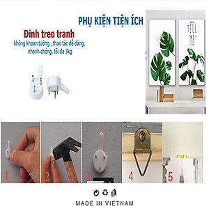Tranh treo tường phòng khách, phòng ngủ -Tranh treo 1 tấm dọc M26408/ Gỗ MDF cao cấp phủ kim sa/ Chống ẩm mốc, mối mọt/Bo viền góc tròn