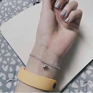 Vòng đeo tay bạc cặp đôi nam châm, lắc tay đôi bạc Duyson