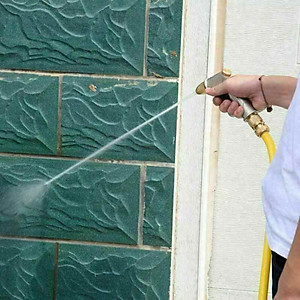 Vòi nước vòi phun nước rửa xe tưới cây tăng áp thông minh đầu đồng 206701 (màu bạc)