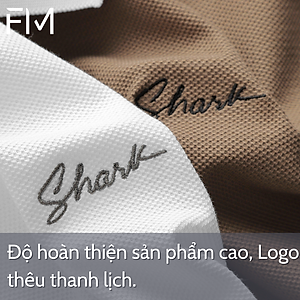 Áo Polo nam ngắn tay Shark Men, chất thun cá sấu cao cấp - FORMEN SHOP -FMPS235