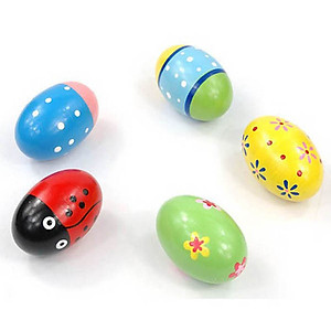 Xúc xắc trứng gà bằng gỗ - 1 chiếc 