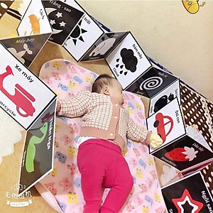 Tranh kích thích thị giác cho trẻ sơ sinh từ 0-2 tuổi Đồ chơi cho trẻ sơ sinh giúp bé phát triển giác quan và não bộ - Đồ chơi trẻ em HT SYS