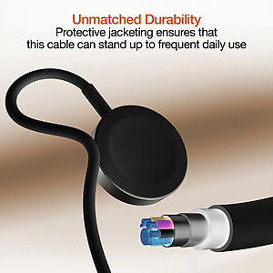 Cáp Sạc Đế Sạc Kim Loại cho Apple Watch Series 1.2.3.4.5.6.7.8.9.SE12.10 / Apple Watch Ultra 1&2 USB A (Màu Trắng) - Hàng Chính Hãng