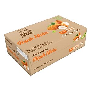 Thùng 48 hộp Sữa đậu nành Vinamilk hạt hạnh nhân 180ml
