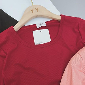 ÁO THUN TĂM BODY DÀI TAY CỔ KHOÉT CHO NỮ ATN324