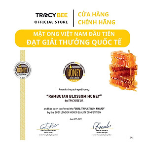 Mật ong hoa chôm chôm Tracybee 350G