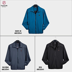 Áo gió nam thể thao Fasvin 02 lớp chất liệu cao cấp mềm mại co giãn ABC22541.HN