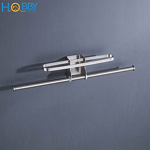 Giá treo móc kẹp phơi quần áo cho gọn 2 tầng HOBBY GPM4 dán tường gạch men - 2 có kích thước tùy chọn và có keo dán sealant