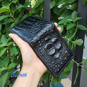 Ví Da Cá Sấu 2 Mặt Đan Viền [GÙ CÁ SẤU RẤT ĐẸP]
