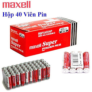 Pin Maxell Super Đỏ - Hộp 40 Viên Pin Tiểu AA (2A) 1.5V