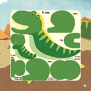 Sách Ghép Hình Phát Triển IQ - Chuyện Về Khủng Long