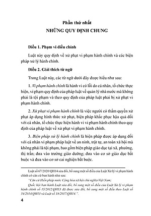 Sách - Luật Xử Lý Vi Phạm Hành Chính (Sửa đổi, bổ sung năm 2020) - ndbooks