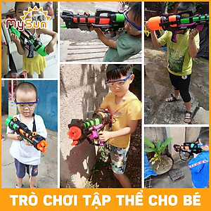 Súng bắn phun nước đồ trẻ em chơi áp lực cao ngoài trời cho bé MySun