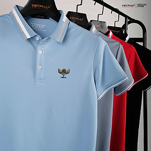 Áo Polo Nam VIỆT PHÁP Form Basic Chất liệu Cotton co giãn thấm hút mồ hồi tốt  68802