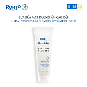 Sữa rửa mặt Hada Labo dưỡng ẩm cao cấp Premium Cleanser Hydrating 100g