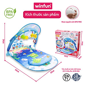 Thảm Nằm Chơi Cho Bé, Thảm Đàn Piano Đại Đương Đa Năng Winfun 0860-NL