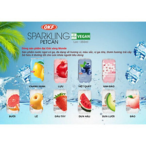 Nước ngọt có ga vị việt quất (NƯỚC VIỆT QUẤT CÓ GA) OKF Hàn Quốc 350ml