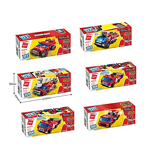 Hộp 6 bộ đồ chơi lắp ráp Chiến binh Sao Hỏa 6in1 Qman 1416 (498 chi tiết)