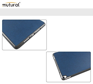 Bao da Ipad 10.2 (Thế hệ 7 – 2019) hiệu Mutural _ Màu xanh_ Hàng nhập khẩu