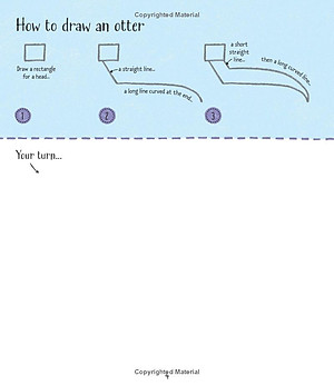 Sách tương tác tiếng Anh - Usborne Step-by-step Drawing Animals