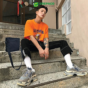 Túi Đeo Chéo Grepaco Nam Nữ Unisex Vải Bố Canvas Tote Chống Nước Dạng Dây Đeo Vai Xách Đa Năng Đựng Điện Thoại Tiền Đi Học Du Lịch Thể Thao Size Mini Phong Cách Thời Trang Hàn Quốc