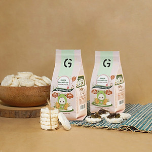 Bánh Snack Ăn Dặm Hữu Cơ Cho Bé GUfoods 40g - Thành Phần Gạo Organic, Không Gia Vị, Dễ Tiêu Hoá