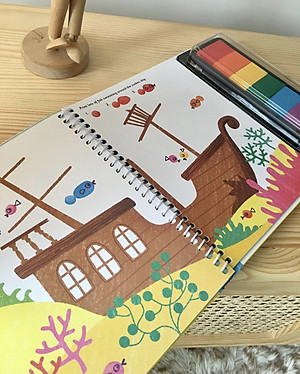 Sách tiếng anh tương tác cho bé - Fingerprint Activities Under the Sea