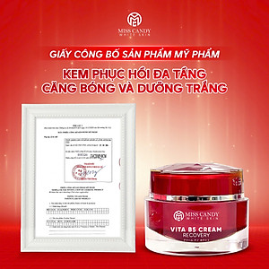 Kem Dưỡng Ẩm Phục Hồi Vita B5 Cream Miss Candy White Skin Hộp 25g